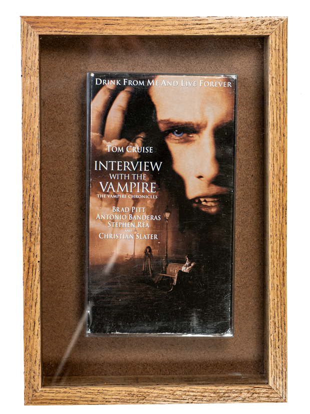 Custom Interview with Vampires VHS Shadow Box Oak Basic Home
