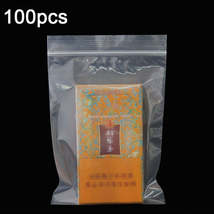 100pcs  Perforated Ziplock Bag Thickened Transparent Packaging Bag Plastic Seale - £2.36 GBP