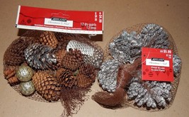 Pinecones Small Scented Bags 2ea With Silver Mix Stuff Ashland Christmas... - £5.98 GBP