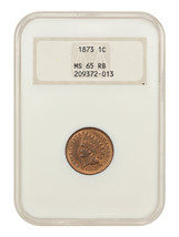 1873 1C NGC MS65RB (Open 3, OH) - $1,476.83