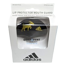 Adidas Quad Vent Lip Protector Mouth Guard Black Gold GOAT Tether Included - £6.96 GBP