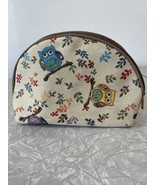 Tapestry Signare Owl makeup Bag Colourful Owls. small carry clutch. zipp... - £7.78 GBP