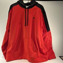 Champion Men&#39;s 2XL Pullover Hoodie Powertrain DuoFold Warm Ctrl Red Black - $16.99