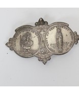 Catholic Metal St. Christopher &amp; Virgin Mary Visor Clip  3&quot; L x 2&quot; H - €11,13 EUR