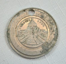 Antique 1904 St. Louis World&#39;s Fair Coin Token Festival Hall &amp; Cascade Gardens - £39.95 GBP