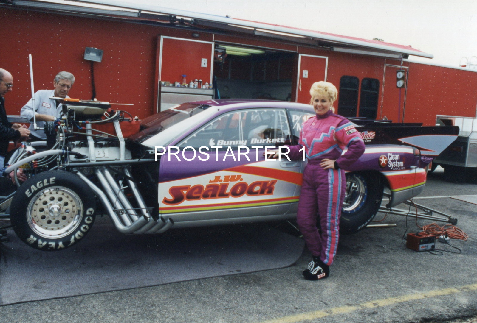 BUNNY BURKETT J.W. Sealock Pro Modified 4x6 Color Drag Racing Photo