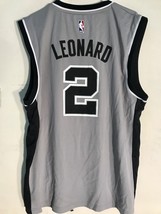 Adidas NBA Jersey San Antonio Spurs Kawhi Leonard Grey sz XL - £8.70 GBP