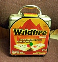 Fundex Wildfire Dominoes Electronic Hub W/ Lights Sounds &amp; W/Metal Case - £66.56 GBP