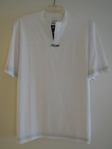 Mens Top Size S Quick Dry Mesh REEBOK All Sports White + Navy Training Shirt NEW - £11.27 GBP