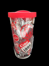 Coca-Cola Tervis Insulated Tumbler 16 oz with Lid Signs and Logos Coke - £13.85 GBP