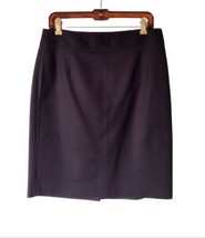 Banana Republic Straight Pencil Skirt Size 10 Black Slit Stretch Classic... - $14.20