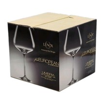 Set Of Lenox Crystal Large BURGUNDY WINE GLASSES 28 oz Umbria Classic El... - €39,07 EUR