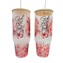 32oz or 40oz God Is Good All The Time custom Sublimation Printed Clear or Frost  - £19.29 GBP+