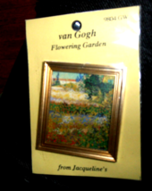 Dollhouse Miniature 2&quot; x 2.5&quot; Van Gogh Flowering Garden Paining by Jacqueline&#39;s - £17.12 GBP