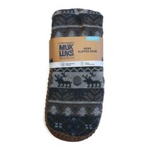 MUK LUKS Mens Slipper Socks Size L/XL Shoe Size 11/13 Moose Tan Warm Com... - £15.55 GBP