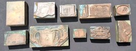 Lot Of 10 Kodak And Other Advertising Antique Printing Blocks Press Stamps - $39.60