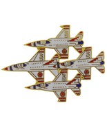 F-16 Fighting Falcons In Diamond Formation Pin 1 3/4&quot; - £15.34 GBP