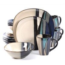 Gibson Elite Althea 16-Piece Dinnerware Set, Teal - $221.97 CAD