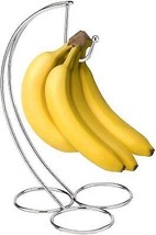 Banana Tree Hanger Fruit Holder Grapes Table Top Chrome Self Standing (4... - £8.69 GBP