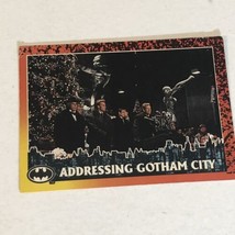 Batman Returns Trading Card 1992 #9 Addressing Gotham City - £1.47 GBP