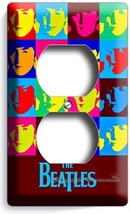 The Beatles Pop Art John George Paul Ringo Duplex Outlet Cover Andy Warhol Decor - $10.99