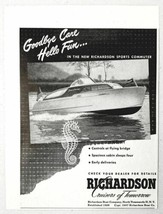 1947 Print Ad &#39;47 Richardson Sports Commuter Cruiser Boats North Tonawanda,N - $10.94