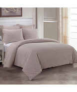 Your Lifestyle Seville 3pc Cotton Comforter Set - Blush - £42.22 GBP+