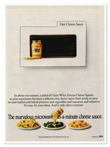 Print Ad Kraft Cheez Whiz Microwave Sauce Vintage 1986 Advertisement - $9.70