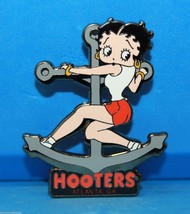 Rare! Atlanta Ga Hooters Betty Boop Girl On Boat Anchor Lapel Pin - £39.95 GBP