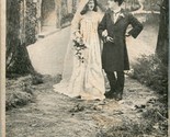 Cartolina 1900s Udb Matrimonio Heartiest Congratulations Tuo Troubles Be... - $18.20
