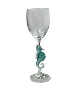 Schott Zwiesel Figural Seahorse Clear Green Wine Glass Stemware 8-1/4&quot; - $48.23 CAD