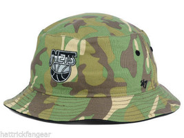 Brooklyn Nets &#39;47 Brand NBA Basketball Woodrow Logo Bucket Style Cap Hat... - £16.31 GBP