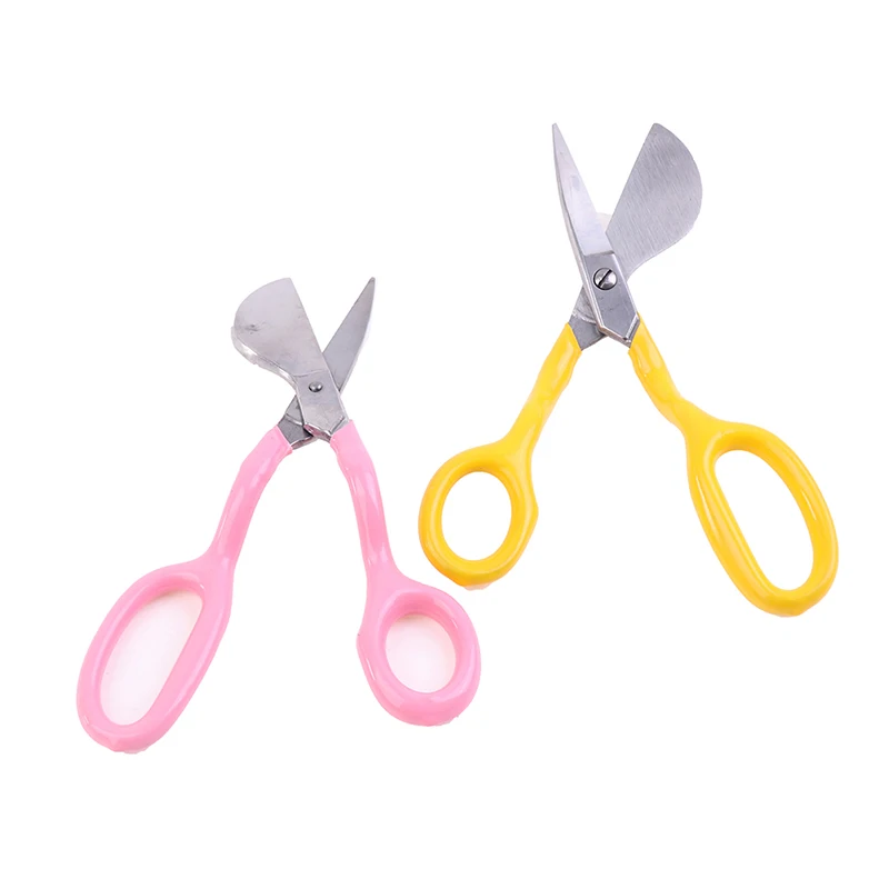 House Home Duckbill Blade Scissors Tufted Carpet Rubber Handle Precision Appliqu - £21.62 GBP