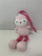 Carter’s Child of Mine small mini pink owl crib pull toy plush vibrating rattle - $9.89