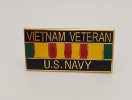 Vietnam Veteran United States Navy Lapel Hat Enamel Pin - £15.35 GBP