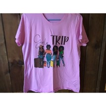 Girls Trip Graphic T Shirt Size XL Pink Short Sleeve African American Women - £10.10 GBP