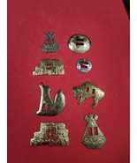 CONCHOS 2&quot; x 1&quot; COYOTE, WOLF, TIPEE, BUFFALO WESTERN DESIGN.  NATIVE AME... - $25.84 CAD