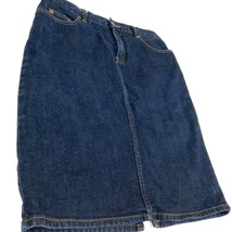Lauren Jeans Co. Ralph Lauren Women&#39;s Blue Jean Denim Skirt Size 4 - $28.99