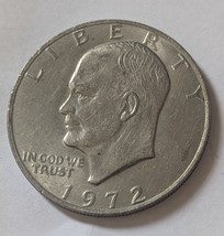US$1 EISENHOWER Dollar 1972 Large Standard Circulation No Mint Mark Coin  - $95.95