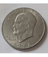 US$1 EISENHOWER Dollar 1972 Large Standard Circulation No Mint Mark Coin  - $1,847.37 MXN