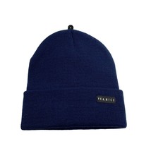 Yea.Nice Legend Knit Navy Blue Folded Beanie - £23.51 GBP