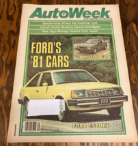 AutoWeek magazine Fords 81 cars cover September 29 1980 issue - €16,90 EUR