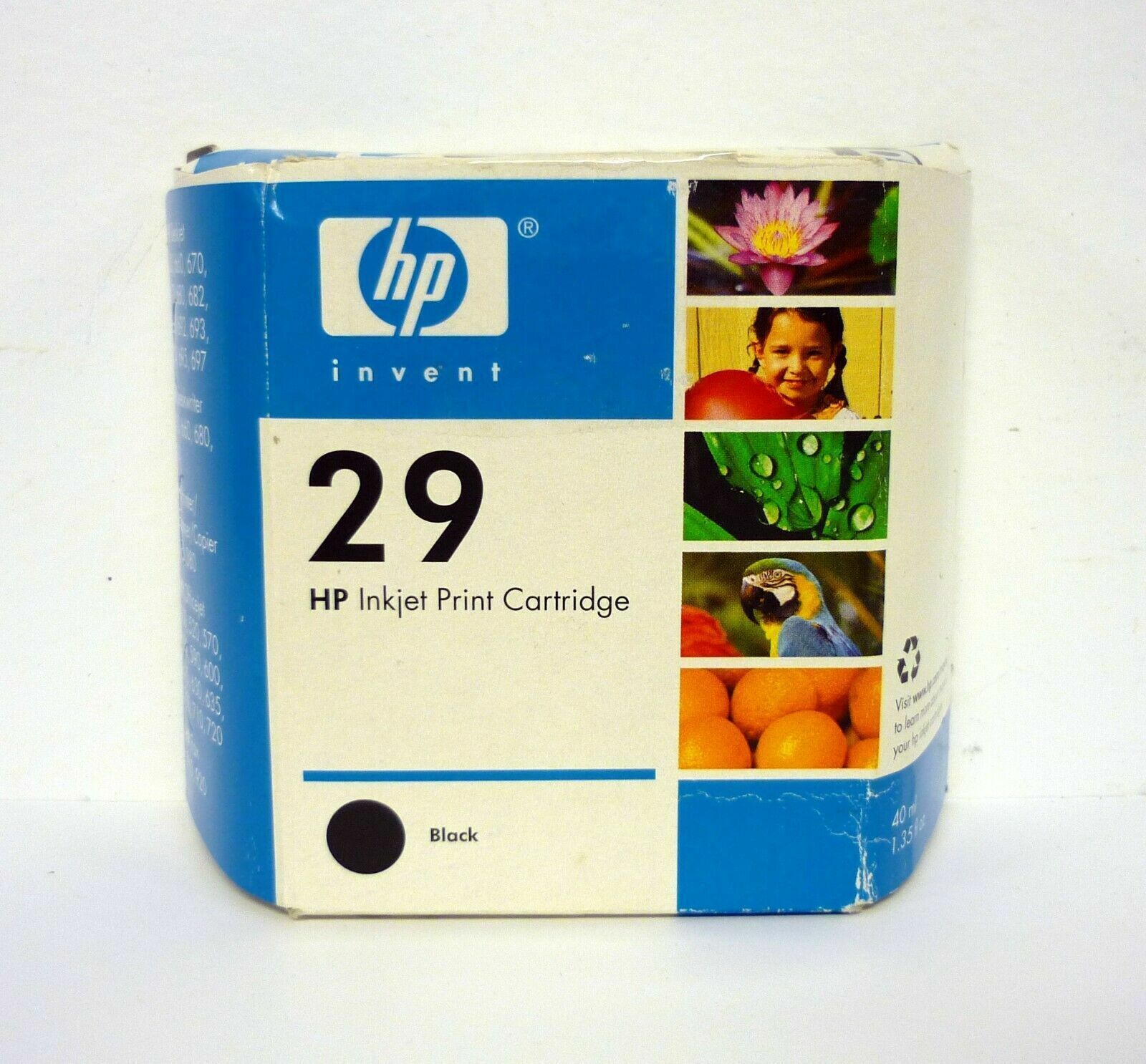 HP Inkjet Print Cartridge #29 Genuine Black Product 51629A Complete 2006 - $3.21