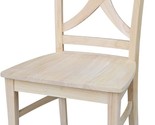 Vineyard Curved X Back Dining Chair, Unfinished, By International Concepts. - $277.94