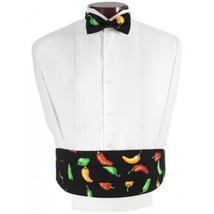 Chili Peppers Cummerbund and Bow Tie Set - £75.77 GBP