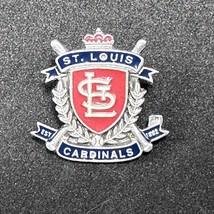 St. Louis Cardinals STL Logo Crest Lapel Hat Pin v1 1994 MLB Pewter Vintage - €18,10 EUR