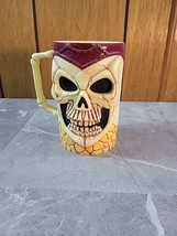 Vintage Halloween Skull Mug Plastic 24 oz Stein Easter Unlimited - £7.59 GBP