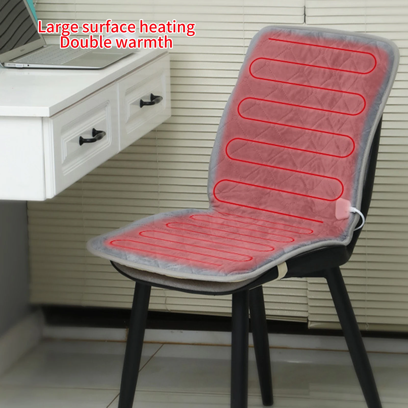USB Heated Seat Cushion 3 Level Office School Outdoor Car Chair Cushion Energy - £30.59 GBP