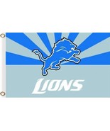 Detroit Lions Flag 3X5 Ft Polyester Banner USA 90x150cm - $20.00