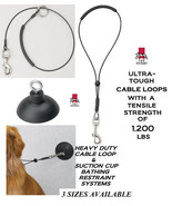 HEAVY DUTY Dog PET Grooming&quot;HOLD EM&quot;RESTRAINT SUCTION CUP,HOOK&amp;LOOP Noos... - $337.01 MXN+